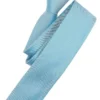 Venti Slim Krawatte 70% Polyester / 30% Seide Türkis, Einfarbig
