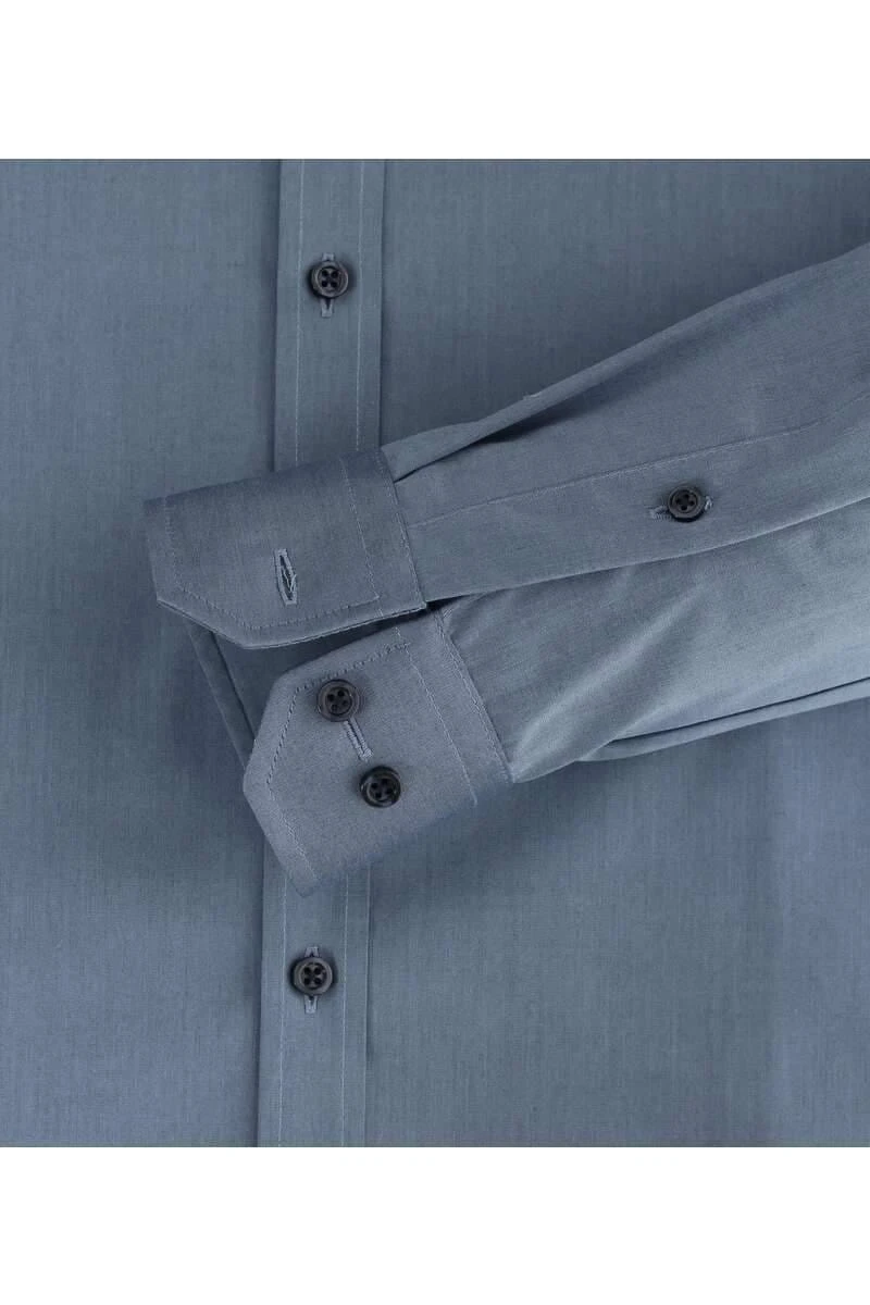 Venti Body Fit Hemd Blau, Einfarbig 2 Venti Body Fit Hemd Blau, Einfarbig – Bild 2