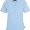 HAKRO 110 Regular Fit Damen Poloshirt Eisblau, Einfarbig