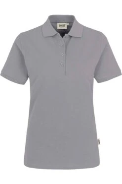 HAKRO 110 Regular Fit Damen Poloshirt Grau, Einfarbig