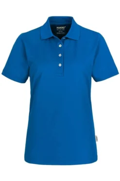 HAKRO 206 Regular Fit Damen Poloshirt Royal, Einfarbig