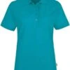 HAKRO 216 Regular Fit Damen Poloshirt Smaragd, Einfarbig