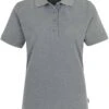 HAKRO 216 Regular Fit Damen Poloshirt Grau, Meliert