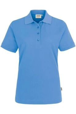 HAKRO 216 Regular Fit Damen Poloshirt Malibublau, Einfarbig