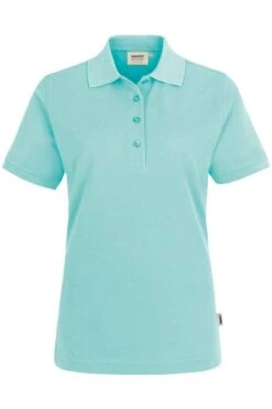HAKRO 216 Regular Fit Damen Poloshirt Eisgrün, Einfarbig