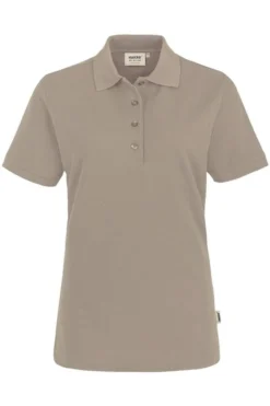 HAKRO 216 Regular Fit Damen Poloshirt Khaki, Einfarbig