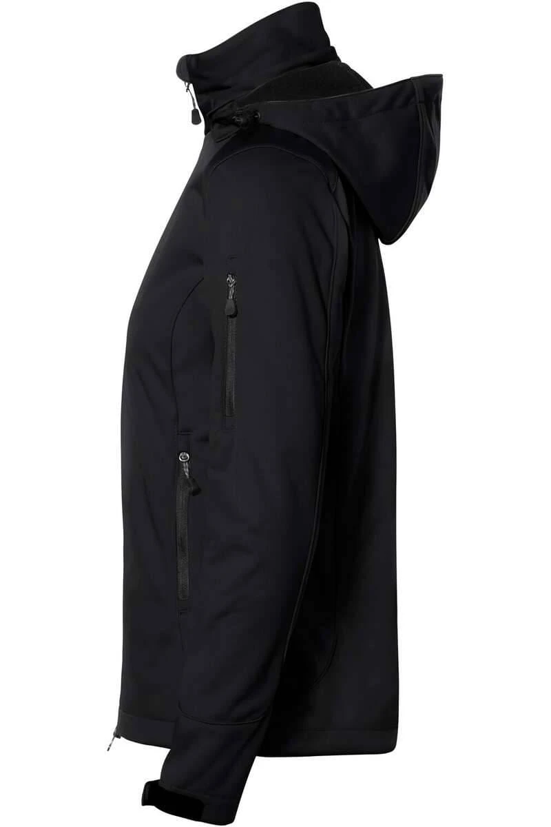 HAKRO 248 Regular Fit Damen SoftshelljackeKapuze (abnehmbar) Schwarz 3 HAKRO 248 Regular Fit Damen SoftshelljackeKapuze (abnehmbar) Schwarz – Bild 3