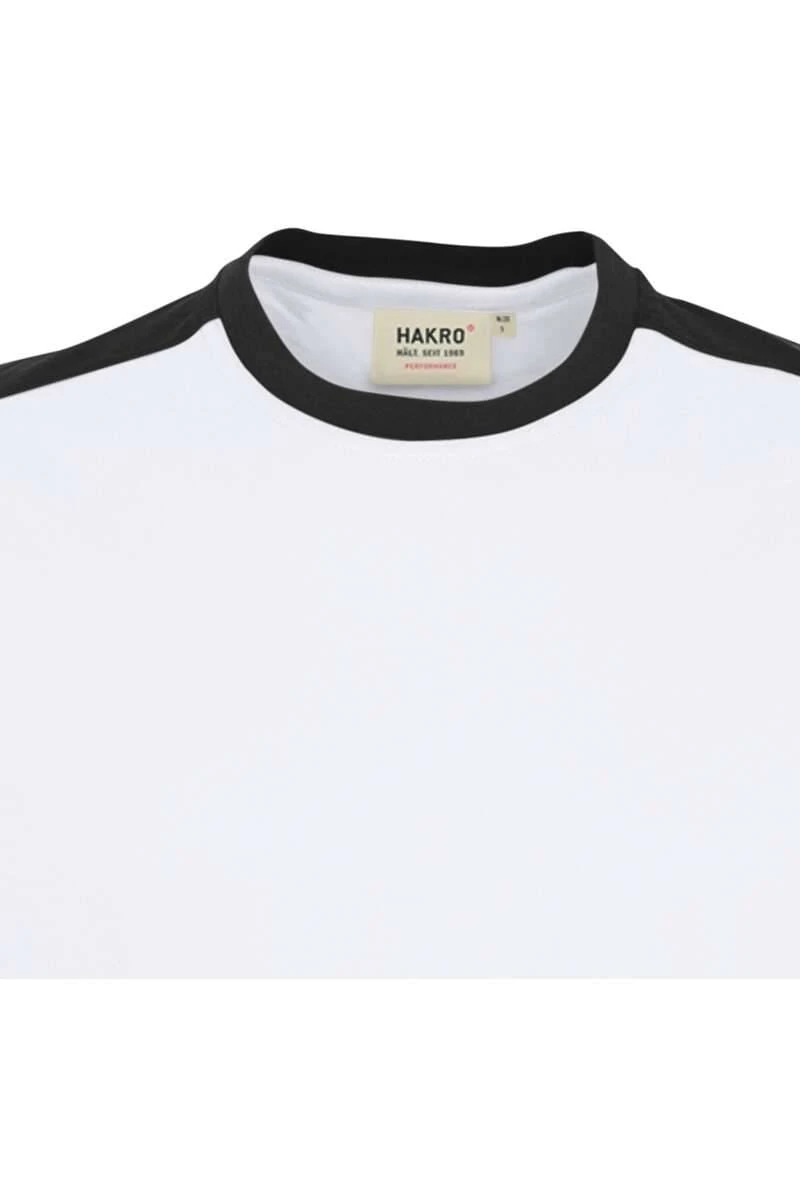 HAKRO 290Comfort Fit T-Shirt Rundhals Weiss/anthrazit,Einfarbig 2 HAKRO 290Comfort Fit T-Shirt Rundhals Weiss/anthrazit,Einfarbig – Bild 2