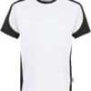 HAKRO 290Comfort Fit T-Shirt Rundhals Weiss/anthrazit,Einfarbig