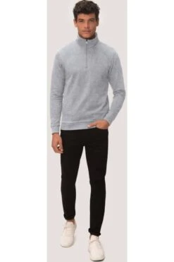 HAKRO Damen Troyer 60% Polyester / 40% Baumwolle Asche -Ausgewählte Bekleidungsgeschäfte 0451 024 11 800 1200x1200