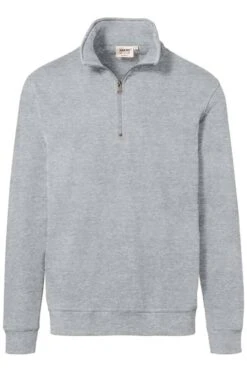 HAKRO Damen Troyer 60% Polyester / 40% Baumwolle Asche