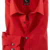 OLYMP No. Six Super Slim Hemd Rot, Einfarbig