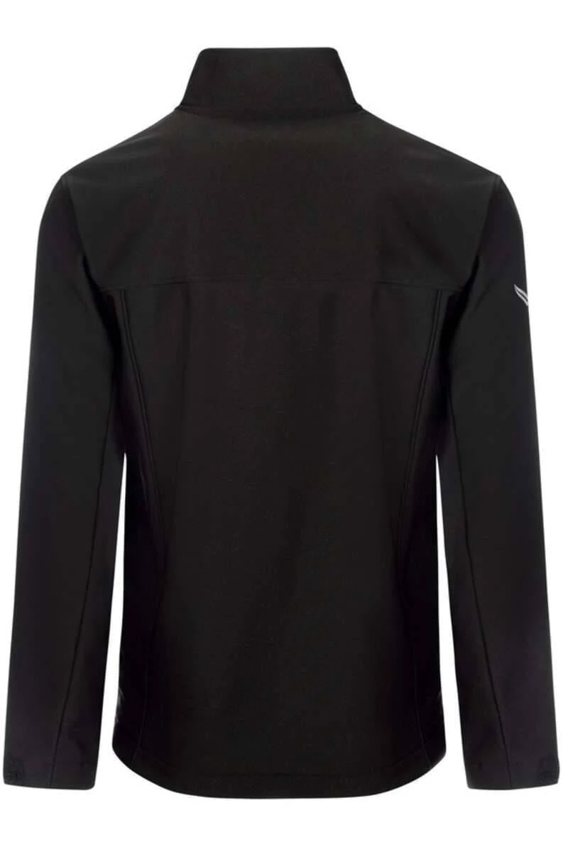 TRIGEMA Comfort Fit Herren SoftshelljackeStehkragen Schwarz 3 TRIGEMA Comfort Fit Herren SoftshelljackeStehkragen Schwarz – Bild 3