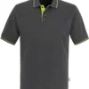HAKRO 803 Comfort Fit Poloshirt Anthrazit/kiwi, Zweifarbig