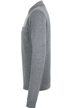 HAKRO 809 Comfort Fit Longsleeve Poloshirt Grau, Meliert -Ausgewählte Bekleidungsgeschäfte 0809 015 2 800 1200x1200