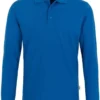 HAKRO 820 Regular Fit Longsleeve Poloshirt Royal, Einfarbig