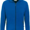 HAKRO 840 Regular Fit Herren Fleecejacke Zip Royal