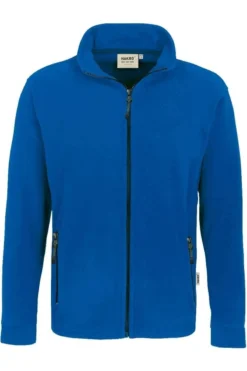 HAKRO 840 Regular Fit Herren Fleecejacke Zip Royal