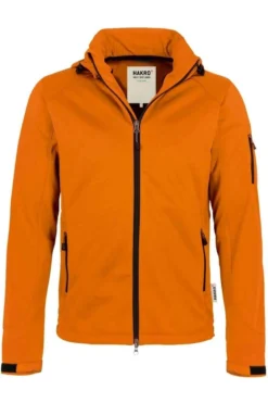 HAKRO 848 Regular Fit Herren SoftshelljackeZip Orange