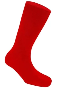 HAKRO Essentials Herren Socken Rot, Einfarbig