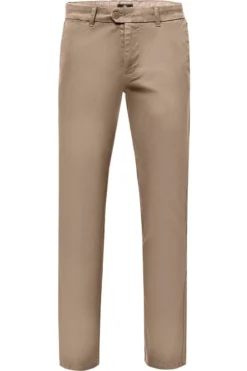 Fynch-Hatton Modern Fit Herren Chino Beige,Einfarbig