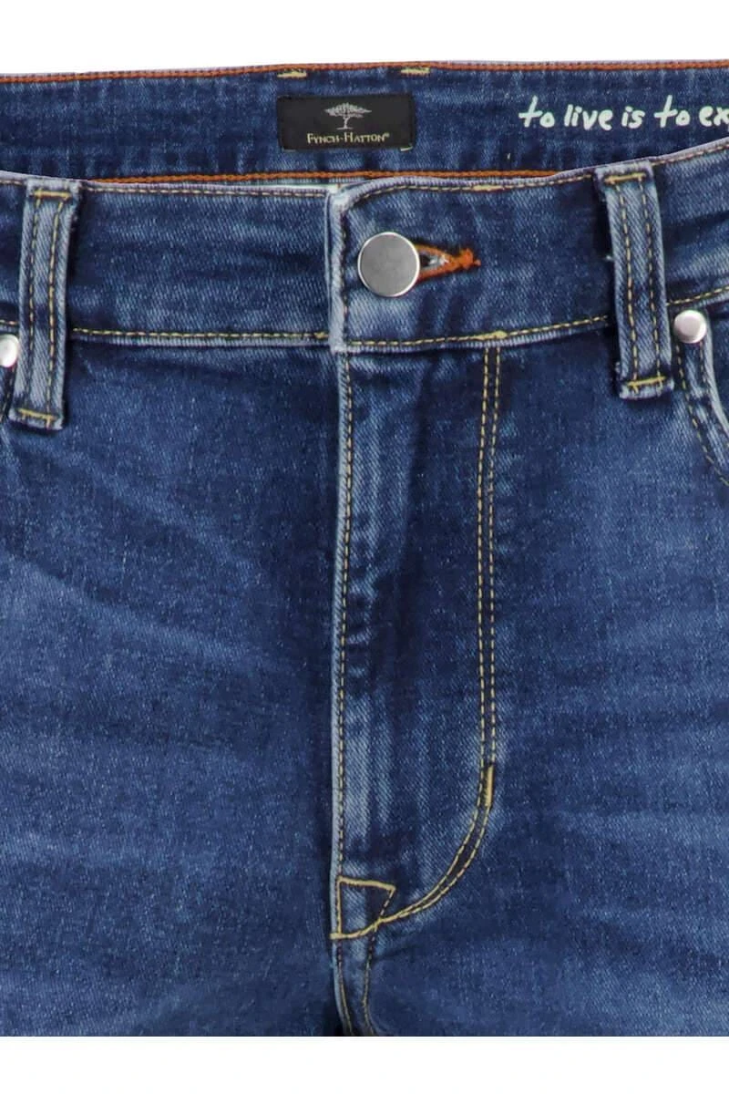 Fynch-Hatton Tapered Fit Five-Pocket Herren Jeans Denim 2 Fynch-Hatton Tapered Fit Five-Pocket Herren Jeans Denim – Bild 2