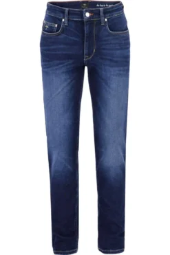 Fynch-Hatton Tapered Fit Five-Pocket Herren Jeans Dunkelblau