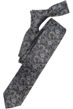 Venti Slim Krawatte 100% Seide Beige, Gemustert