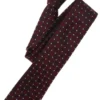 Venti Slim Krawatte 100% Seide Rot, Gemustert