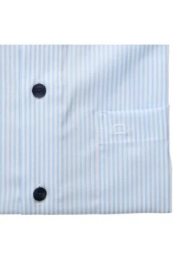 OLYMP Luxor Comfort Fit Hemd Blau/weiss, Gestreift -Ausgewählte Bekleidungsgeschäfte 1098 32 11 4 800 1200x1200