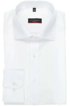 ETERNA Modern Fit Hemd Weiss, Einfarbig