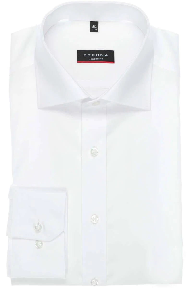 ETERNA Modern Fit Hemd Weiss, Einfarbig 1 ETERNA Modern Fit Hemd Weiss, Einfarbig