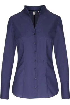 Seidensticker Slim Fit Blusemarine, Einfarbig