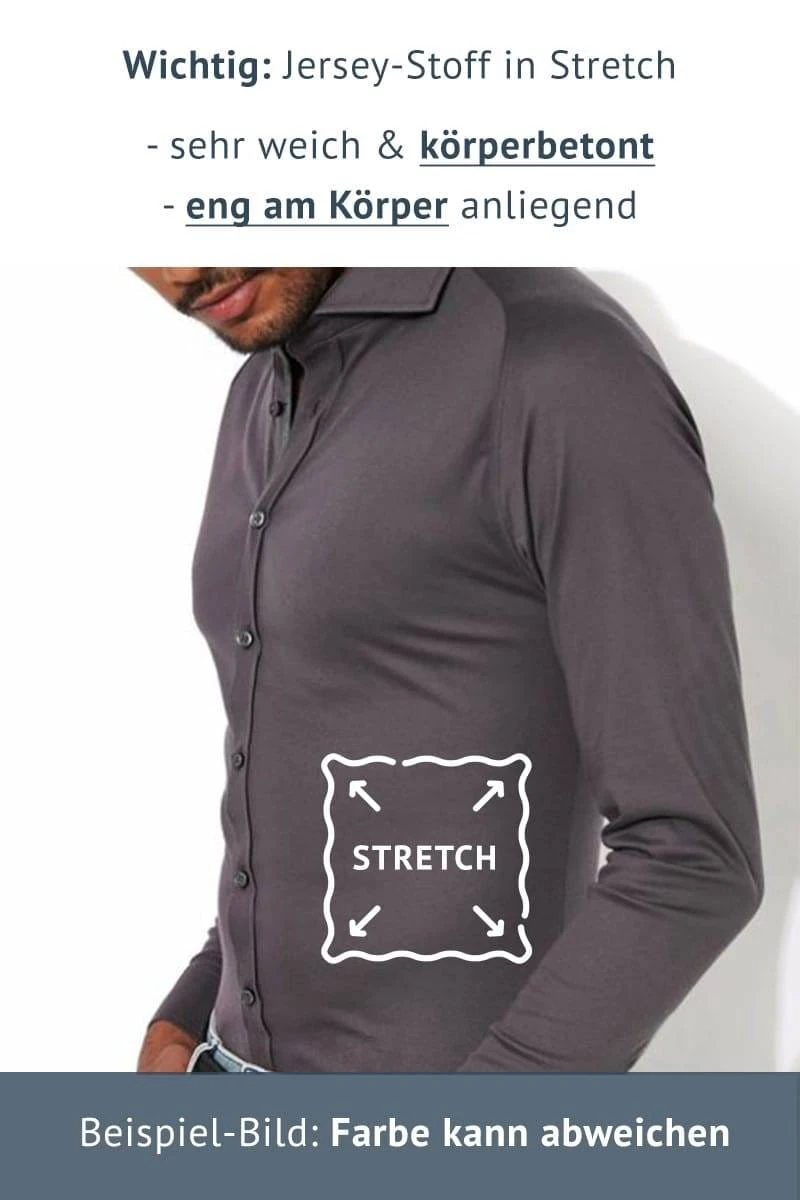 OLYMP No. Six 24/Seven Super Slim Jerseyhemd Rotorange, Einfarbig 2 OLYMP No. Six 24/Seven Super Slim Jerseyhemd Rotorange, Einfarbig – Bild 2