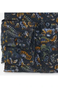 OLYMP Luxor 24/Seven Modern Fit Jerseyhemd Hellblau, Gemustert -Ausgewählte Bekleidungsgeschäfte 1205 24 18 2 800 1200x1200