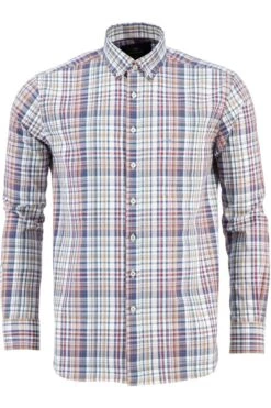 Fynch-Hatton Casual Fit Hemd Rot, Kariert