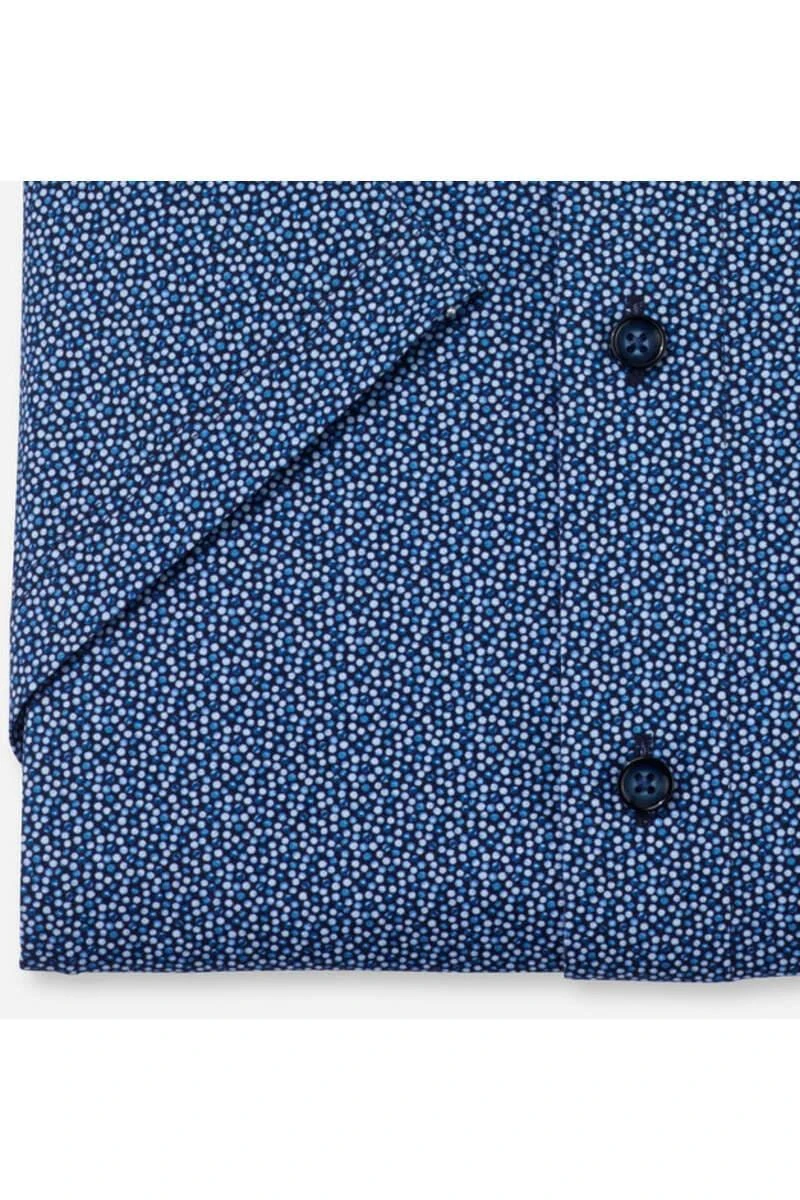 OLYMP Luxor 24/Seven Dynamic Flex Modern Fit Jerseyhemd Marine, Gemustert 3 OLYMP Luxor 24/Seven Dynamic Flex Modern Fit Jerseyhemd Marine, Gemustert – Bild 3