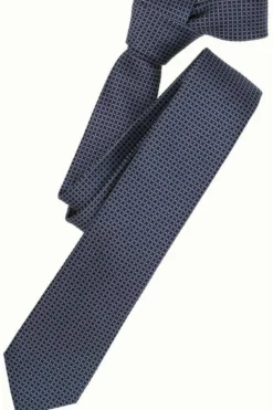 Venti Krawatte 100% Seide Dunkelblau, Gemustert