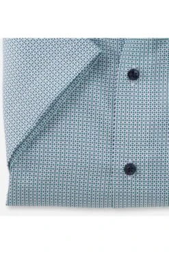 OLYMP Luxor Modern Fit Hemd Blau/grün/weiss, Gemustert -Ausgewählte Bekleidungsgeschäfte 1255 32 40 2 800 1200x1200