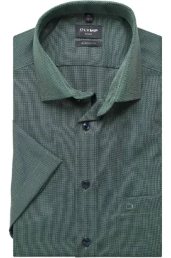 OLYMP Luxor Modern Fit Hemd Grün/blau, Gemustert