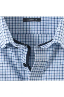 OLYMP Luxor Modern Fit Hemd Bleu, Kariert -Ausgewählte Bekleidungsgeschäfte 1264 24 11 3 800 1200x1200