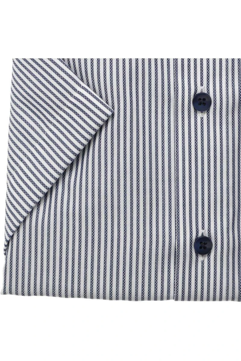 OLYMP Luxor Modern Fit Hemd Marine/weiss, Gestreift 3 OLYMP Luxor Modern Fit Hemd Marine/weiss, Gestreift – Bild 3