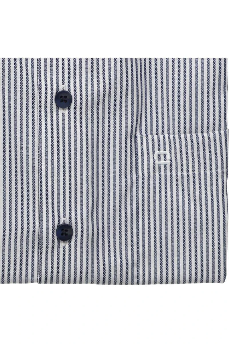 OLYMP Luxor Modern Fit Hemd Marine/weiss, Gestreift 5 OLYMP Luxor Modern Fit Hemd Marine/weiss, Gestreift – Bild 5