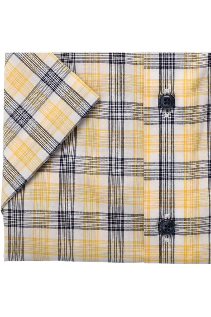 OLYMP Luxor Modern Fit Hemd Blau/gelb, Kariert 3 OLYMP Luxor Modern Fit Hemd Blau/gelb, Kariert – Bild 3