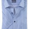 OLYMP Luxor Modern Fit Hemd Blau/weiss, Gemustert