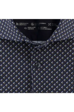 OLYMP Luxor 24/Seven Modern Fit Poloshirt Oliv, Gemustert -Ausgewählte Bekleidungsgeschäfte 1328 24 47 3 800 1200x1200