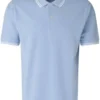 Seidensticker Regular Fit Poloshirt Hellblau, Einfarbig