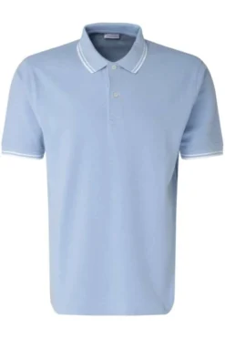 Seidensticker Regular Fit Poloshirt Hellblau, Einfarbig