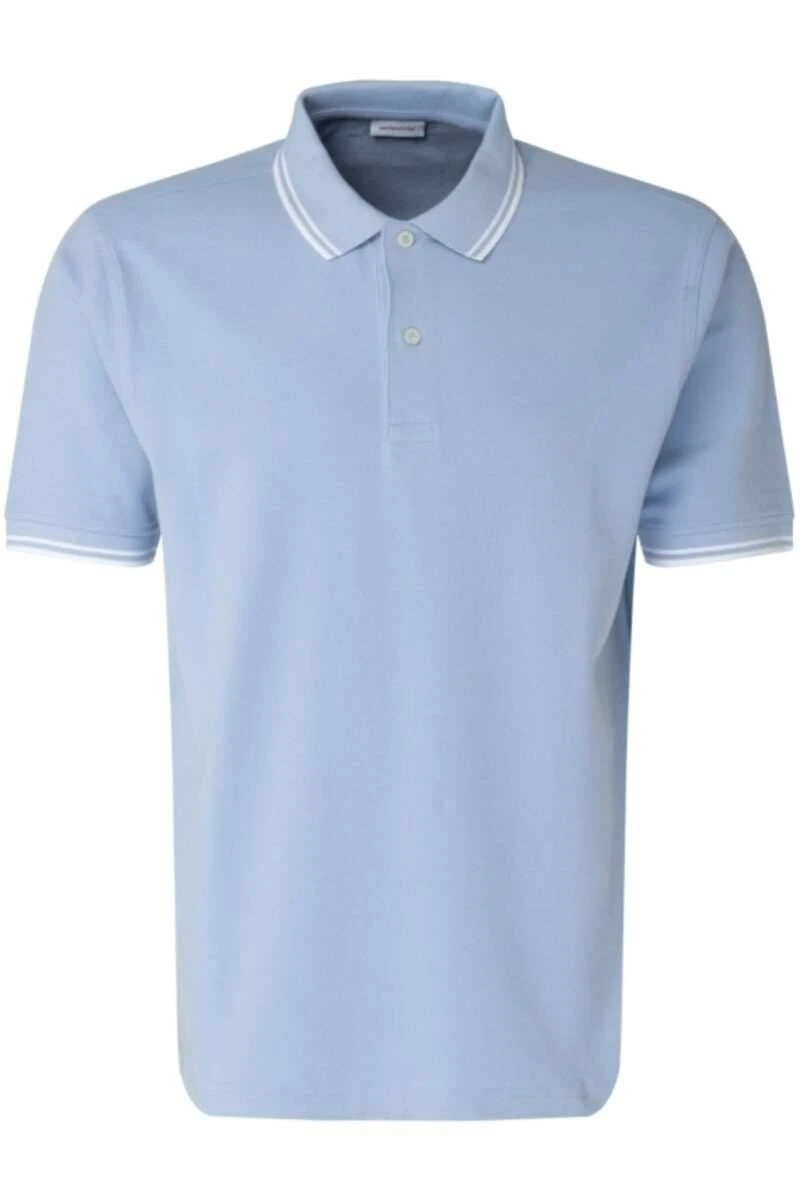 Seidensticker Regular Fit Poloshirt Hellblau, Einfarbig 1 Seidensticker Regular Fit Poloshirt Hellblau, Einfarbig