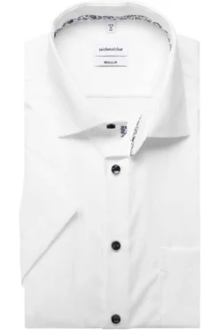 Seidensticker Regular Fit Hemd Weiss, Einfarbig